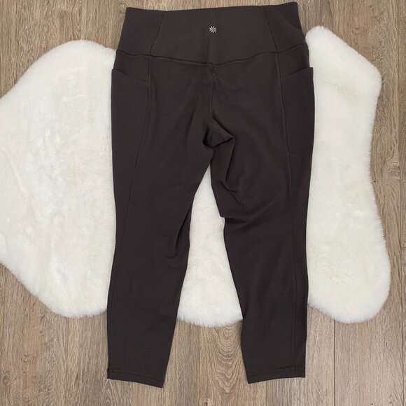 Athleta Grey Salutation Stash Leggings - Picture 3 of 4